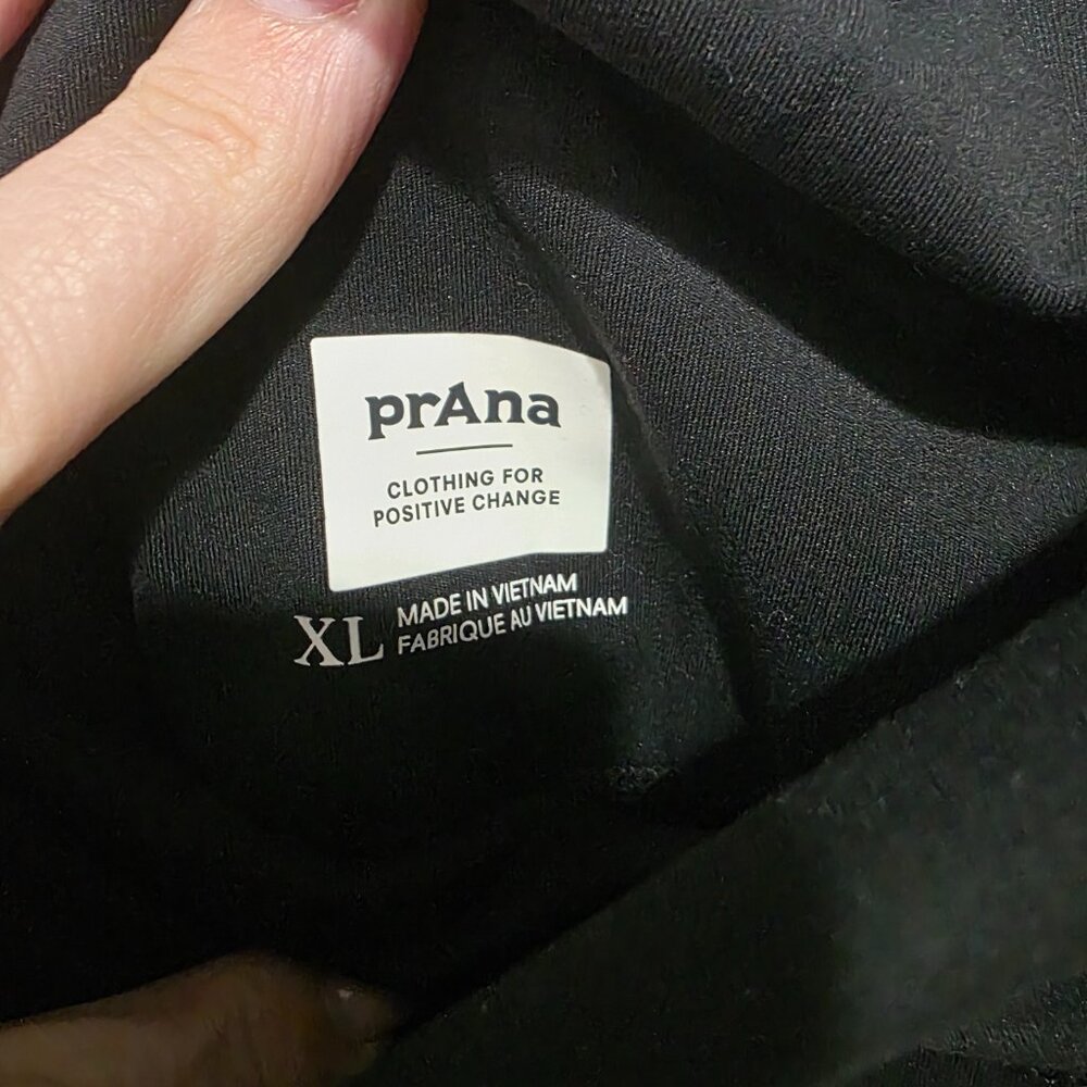 Prana Black Flared Wide Leg Yoga Pants Women’s XL - Picture 4 of 6